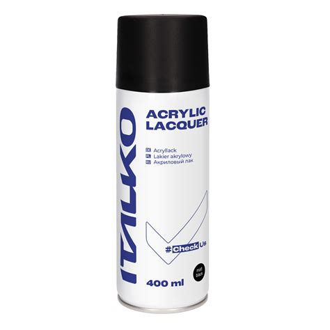 ITALKO LAKIER AKRYLOWY CZARNY MATOWY MAT SPRAY 90891 za 12 90 zł z