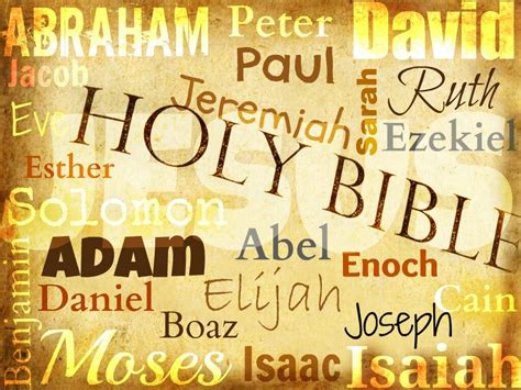 Bible Names And Meanings Part 2 Pursuing Intimacy With God