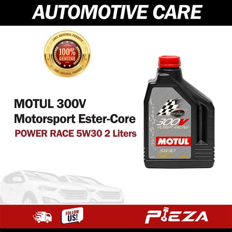 Motul Engine Oil 300v Motorsport Ester Core Power Race 5w30 2 Liters