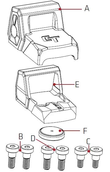 CRIMSON TRACE 01 01990 CT RAD Micro Series Reflex Red Dot Sight User Guide