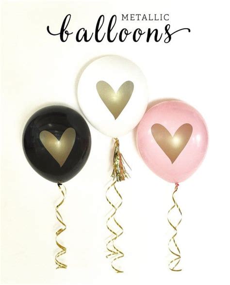 Affordable Metallic Heart Balloons