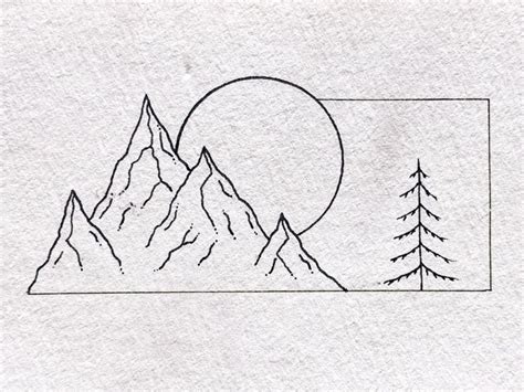 Mountain Drawing Easy Step By Step at Drawing Tutorials