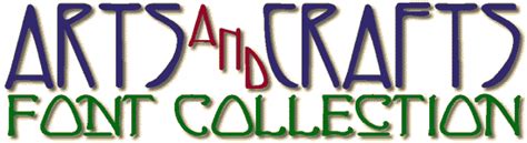 Arts & Crafts Collection | Fontcraft: Scriptorium Fonts, Art and Design