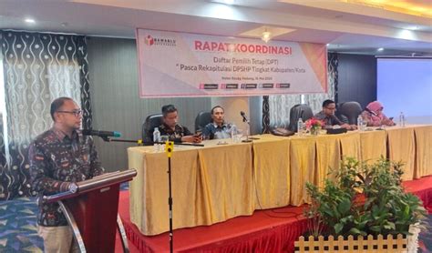 Bawaslu Kota Padang Gelar Rakor DPT Pasca Rekapitulasi DPSHP