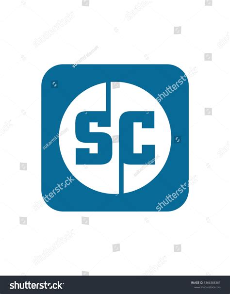 Initial Sc Logo Design Vector Royalty Free Stock Vector