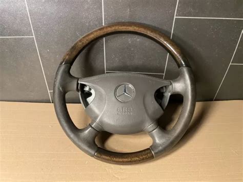 MERCEDES BENZ W211 Classe E Volant Cuir Bois Volant En Cuir A2114602503