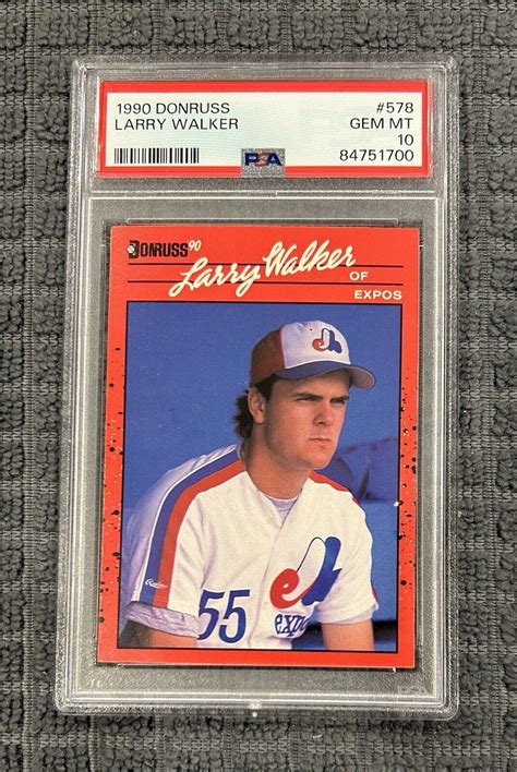 Larry Walker 1990 Donruss 578 Base Price Guide Sports Card Investor