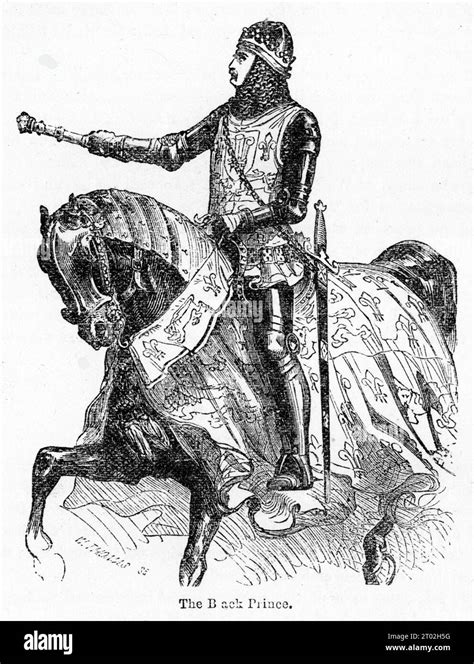 Engraving Of The Black Prince Edward Of Woodstock Regarded As A Model