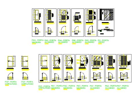 Portas Em AutoCAD Baixar CAD 114 99 KB Bibliocad