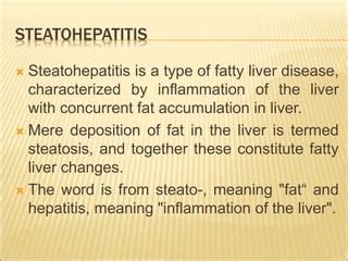 Steatohepatitis Ppt