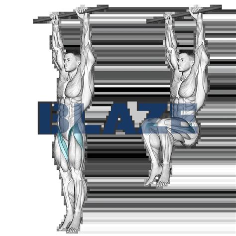 hanging knee raise blaze fitness