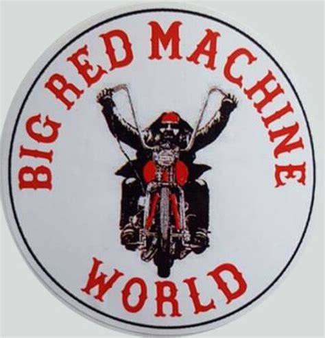 Autocollant Hells Angels Support Big Red Machine World Original 81