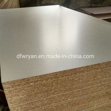 18mm High Glossy Melamine White Particle Board And E1 Laminated