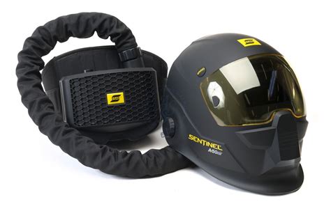 Professionnel Avec Masque De Soudage Automatique ESAB Sentinel A50