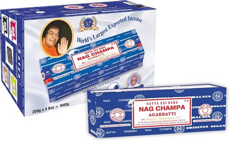 Satya Sai Baba Nag Champa Agarbatti Incense Sticks Box 250gms Hand