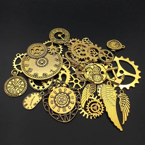 Pi Ces Bijoux Antique Steampunk Pendentif Charms M Tal Steampunk