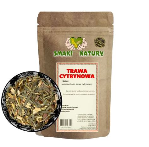 TRAWA CYTRYNOWA PREMIUM 1000g suszone liście przyprawa SmakiNatury