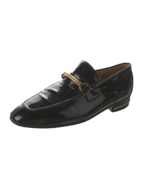 Gucci Vintage Patent Leather Dress Loafers Black Loafers Shoes Guc1004554 The Realreal