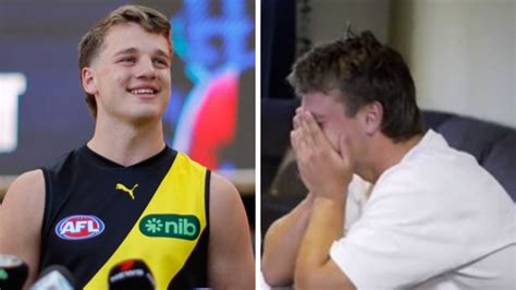 Emotional Moment Sam Lalor Learned He Was Richmond Tigers First Pick