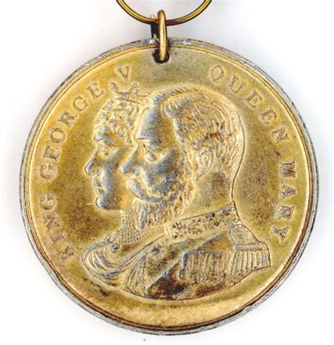 CORONATION OF KING George V 1911 Medal Medallion Heywood Arthur Barrett