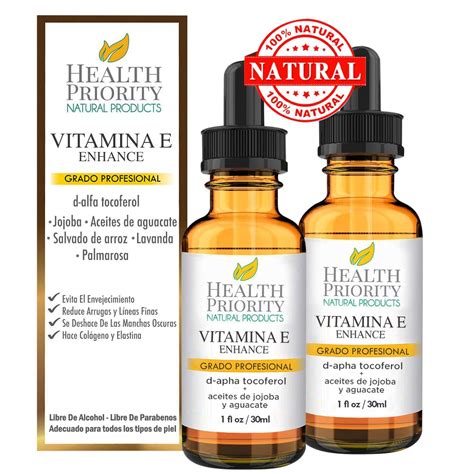 Aceite De Vitamina E Orgánico 100 Natural Para Rostro