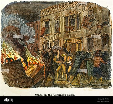 Boston Stamp Act Riot Nsons Of Liberty Protesting The Stamp