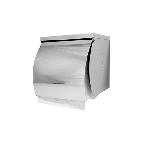 Stainless Steel Single Toilet Roll Holder with Shelf - Guest Essentials