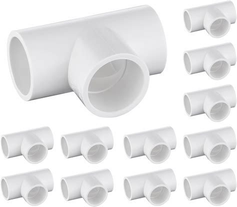 12 Packs 34 Inch Tee Pvc Fitting 3 Way Furniture Grade