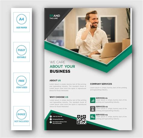 Premium Vector Modern Business Flyer Template