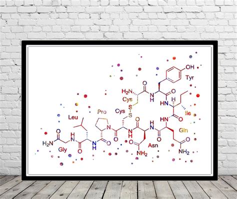 Oxytocin Molecule Oxytocin Molecular Structure Molecules of - Etsy