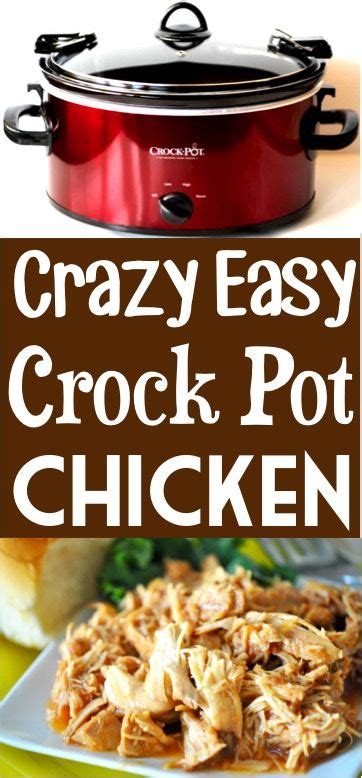 Crockpot Pulled Chicken Easy Slow Cooker Recipe Diy Thrill Chicken Crockpot Recipes Slow