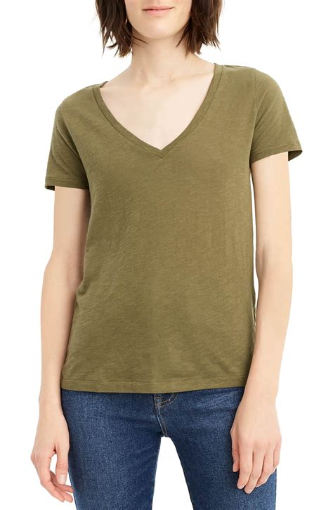 J Crew Vintage Cotton V Neck Tee Regular And Plus Size Nordstrom Plus