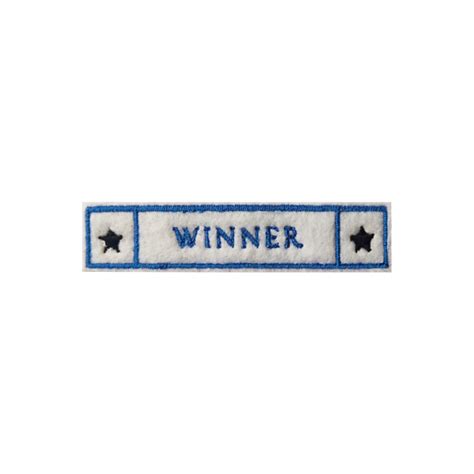 Winner Patch Embroidered Iron On Bling Handmade