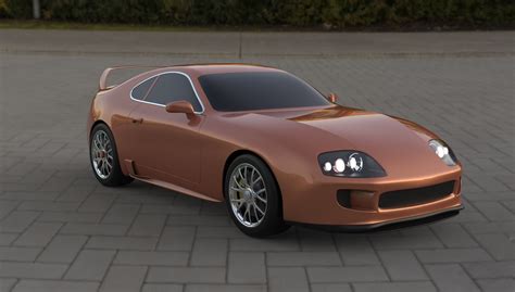 Stl File Toyota Supra Mk4 3d Model Rendering 🚗 Obj And Step・3d