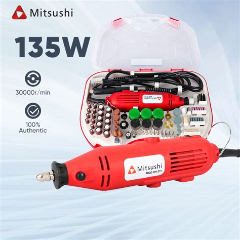 Mitsushi 211pcs Mini Grinder Tools Electric Drill Accessories Set