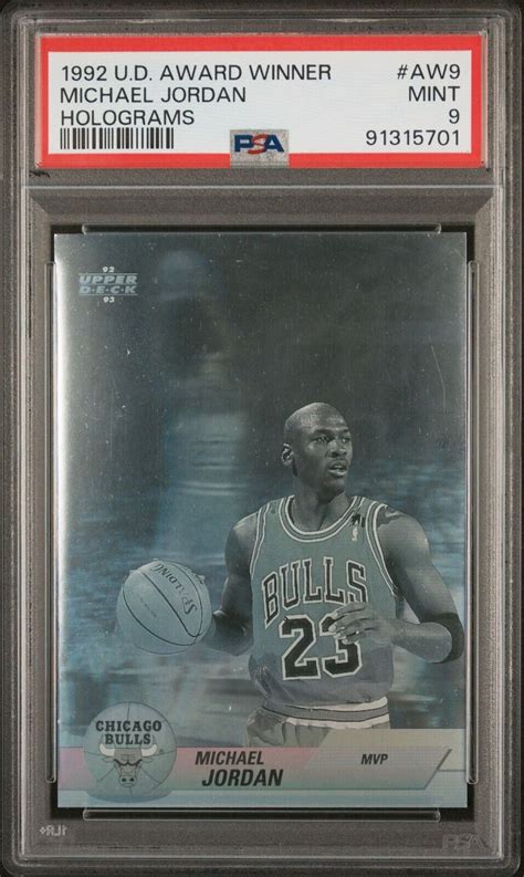 Michael Jordan Upper Deck Award Winner Hologram Aw Holograms Psa