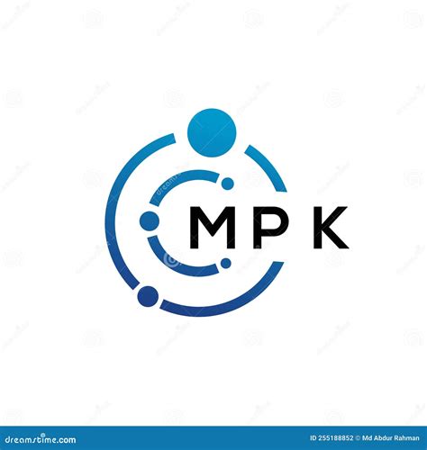 MPK Letter Technology Logo Design on White Background. MPK Creative Initials Letter it Logo ...