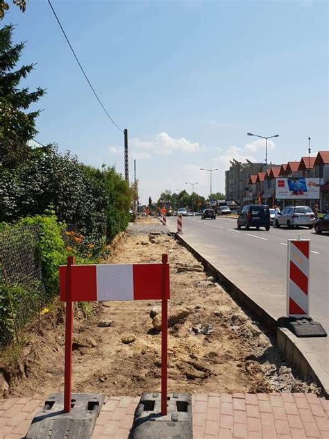 Sandomierz Remont chodników na ulicy Mickiewicza Radio Leliwa