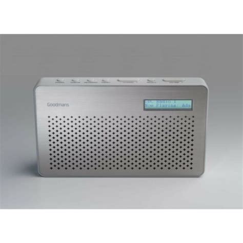 GOODMANS CANVASSTE PORTABLE DAB DIGITAL RADIO BATTERY OPERATED GREY