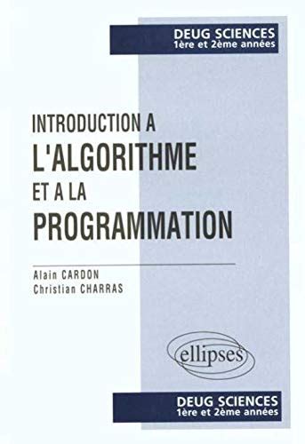 Introduction L Algorithme Et La Programmation Deug Sciences Re