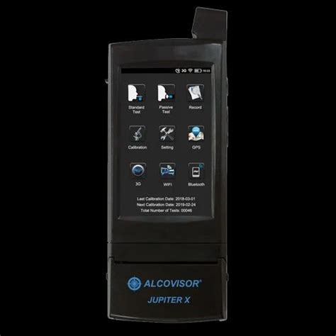 Alcovisor Jupiter X Alcohol Breath Analyser At Alcohol Breath