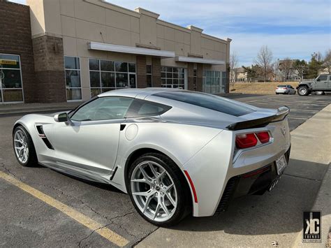 Chevrolet Corvette C Grand Sport Silver Vossen Hf Wheel Front