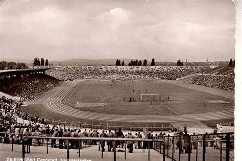 Stadion Karte Stuttgart Neckarstadion Ca1959 Stadion Stuttgart