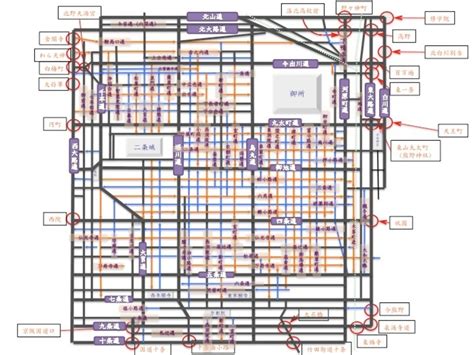 京都市の道路地図とランドマーク Kyotomap