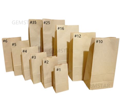 Kraft Paper Bag Sizes 16 45 50pcs Order Lazada Ph