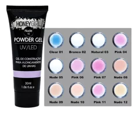 Polygel Powder Gel Led Uv Alongamento Unhas 30ml Honey Girl MercadoLivre