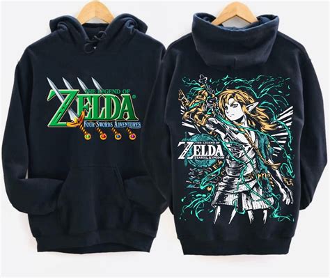 Legend of Zelda Link Hoodie Zelda Hoodie Zelda Gift Triforce Tshirt ...