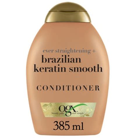 LEE OGX CONDITIONER EVER STRAIGHTENING BRAZILIAN KERATIN SMOOTH 385ML