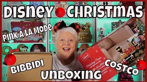 Disney Christmas Unboxings Bibbidi Costco Pink A La Mode Youtube