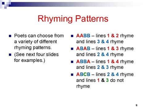 4 Line Poem With Abab Rhyme Scheme | Sitedoct.org